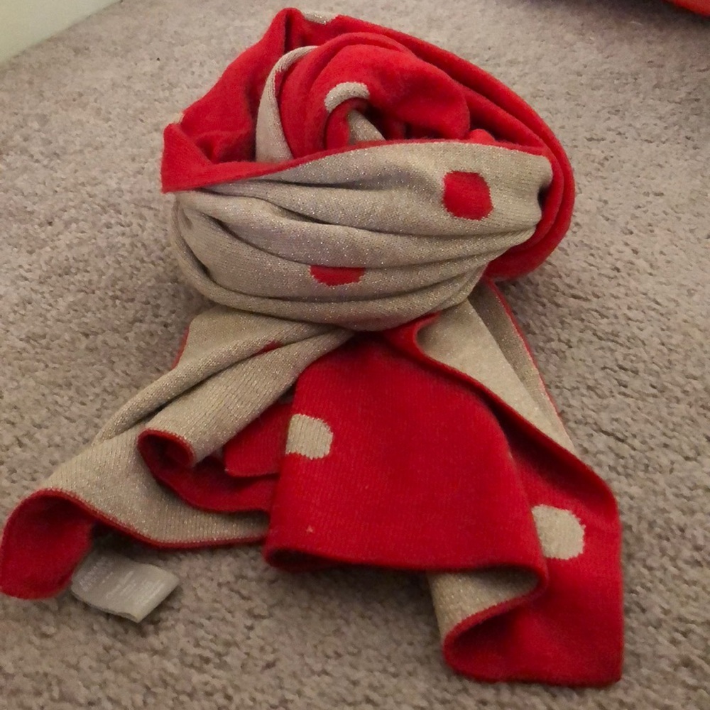 Banana Republic glitter dot reversible scarf!